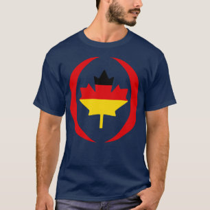 Camiseta Serie alemana canadiense multinacional de bandera 