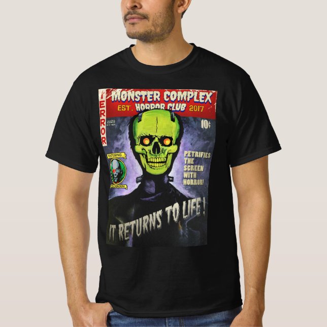 CAMISETA SERIE ARTISTA COMPLEJA MONSTER - "FRANKENSKULL" TE (Anverso)
