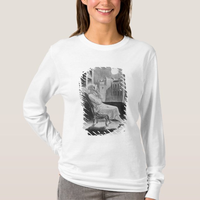 Camiseta Serie "Bas-Bleus de Les", luna de O (Anverso)