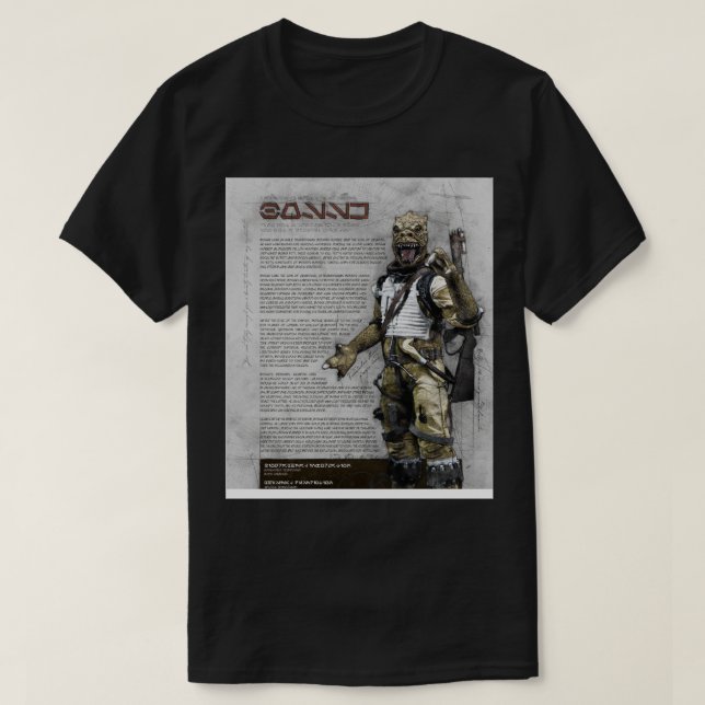 Camiseta Serie Bossk Bounty Hunter (Diseño del anverso)