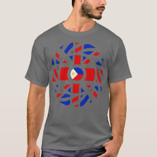 Camiseta Serie británica de bandera patriótica multinaciona