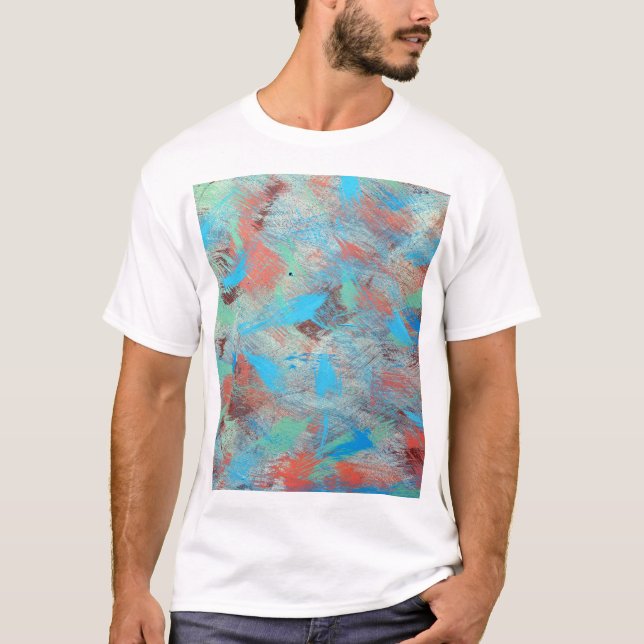 Camiseta Serie colorida: textura de fondo abstracta. (Anverso)
