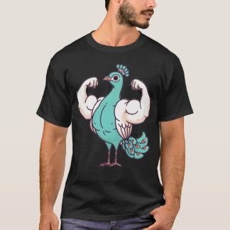 Camiseta Serie de Animales Musculosos Pavo Real