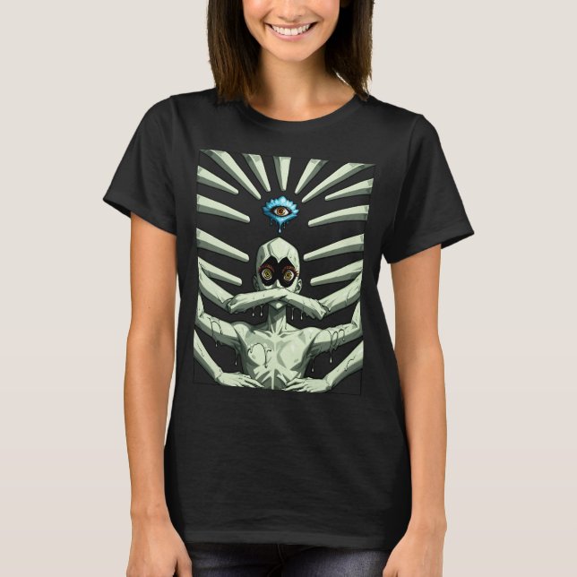 Camiseta Serie de arte de espiritualidad psicodélica (Anverso)