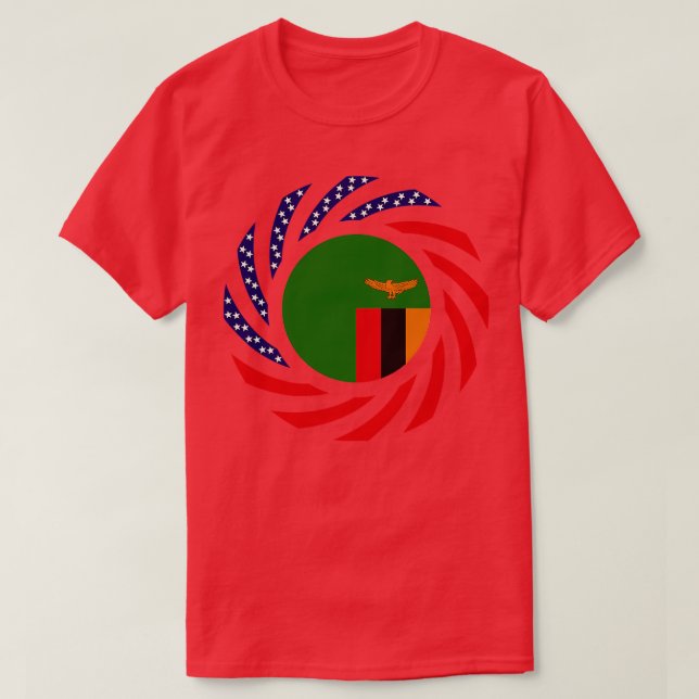 Camiseta Serie de Bandera Patriótica Multinacional de Zambi (Diseño del anverso)
