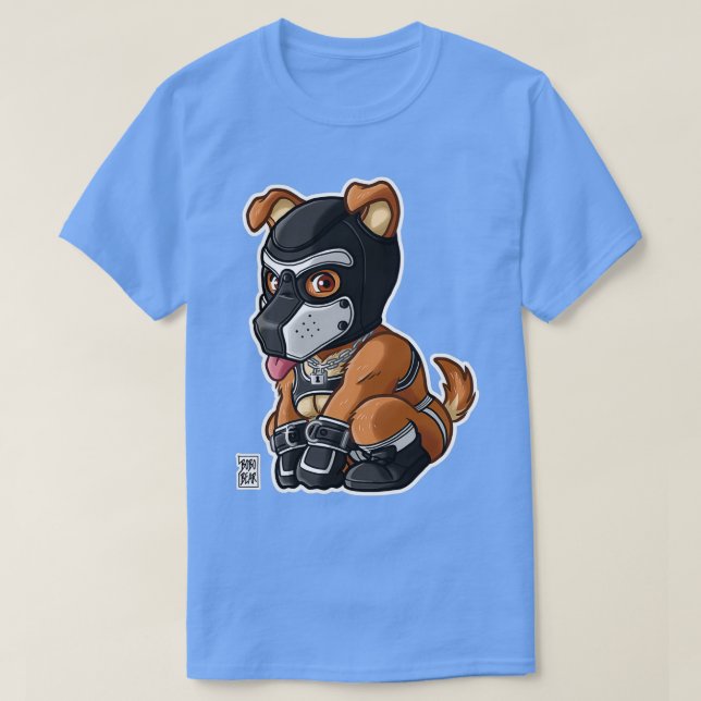 CAMISETA SERIE DE BARZOO DE MÁSCARA BLANCA DE PUPPY (Diseño del anverso)