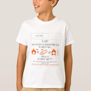 Camiseta Serie de la física E = mc2
