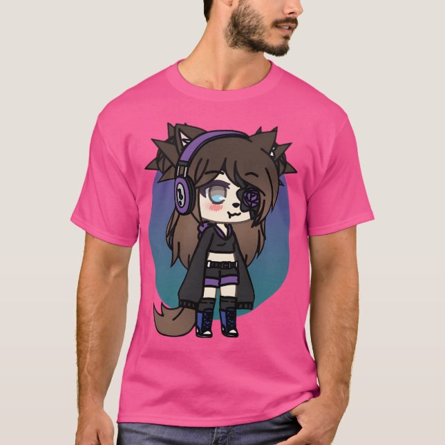 Camiseta Serie de la Vida Gacha - Karin El Chica del Gótico (Anverso)