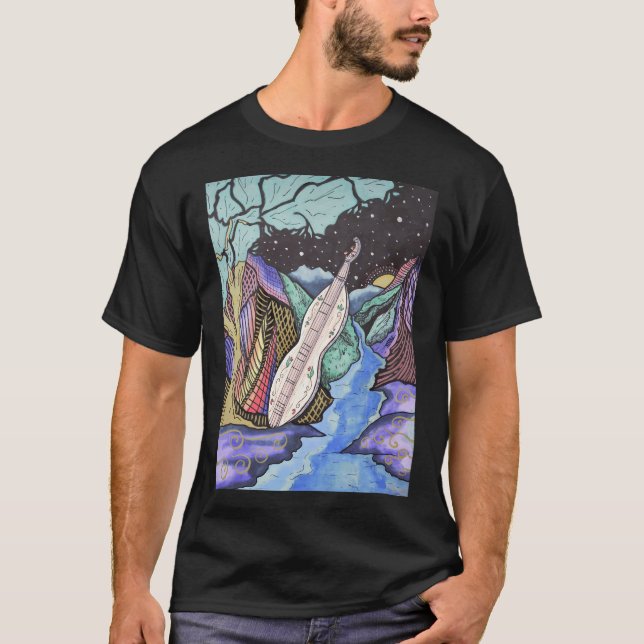 Camiseta Serie de música de montaña - Dulcimer (Anverso)