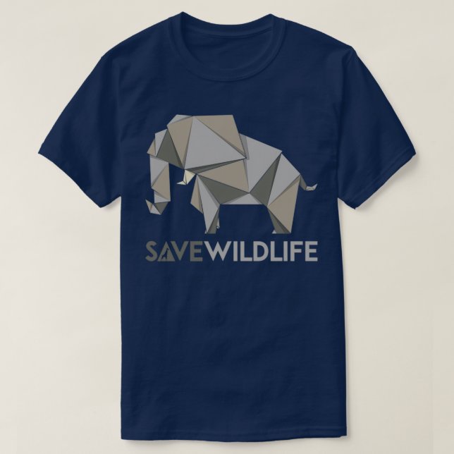 Camiseta Serie Elephant Save Wildlife (Diseño del anverso)