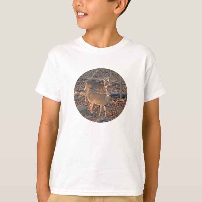 Camiseta Serie juvenil de ciervos blancos (Anverso)