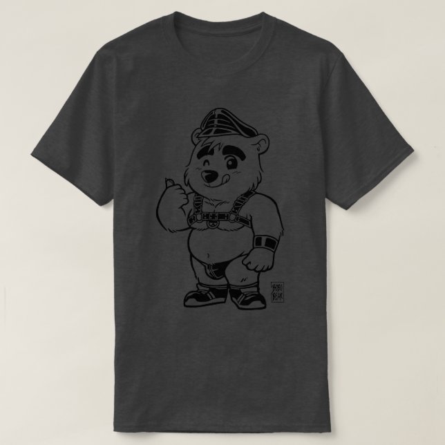 CAMISETA SERIE KINKY CUB LINEART BEARZOO (Diseño del anverso)