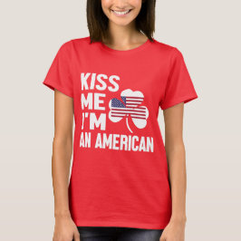 Camiseta Serie Kiss Me (Soy estadounidense)