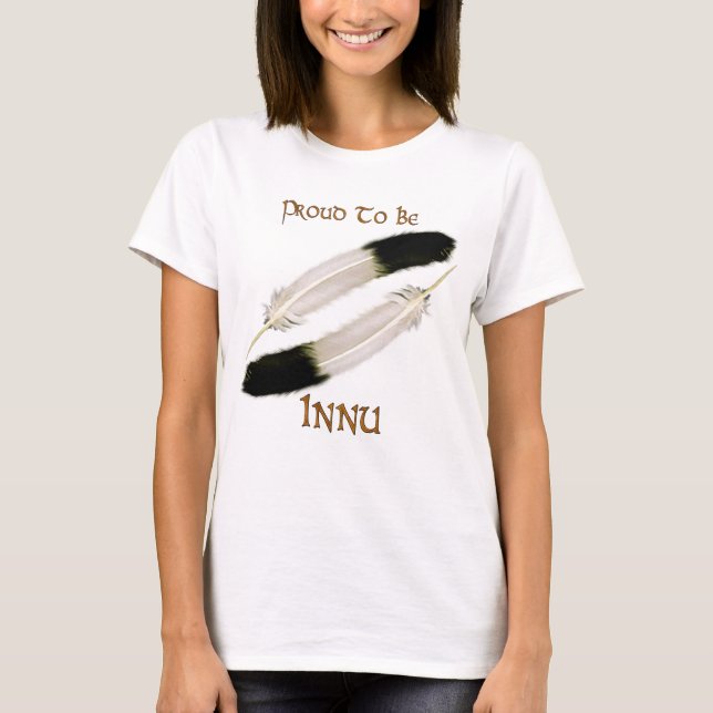 Camiseta Serie Nativa Americana 'ORGULLOSA DE SER INNU' (Anverso)