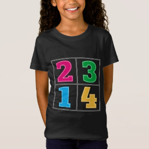 Camiseta Serie numérica 1234