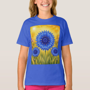 Camiseta Serie Radiantes Pétalos - Centaurea