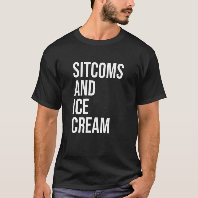 Camiseta Serie Sitcoms Y Ice Cream Sitcom (Anverso)
