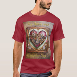 Camiseta Serie Steampunk Corazón Rojo Buff