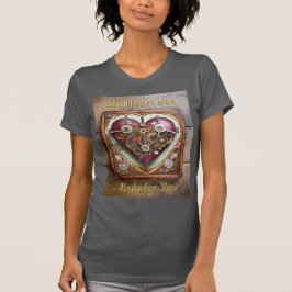 Camiseta Serie Steampunk Corazón Rojo Buff