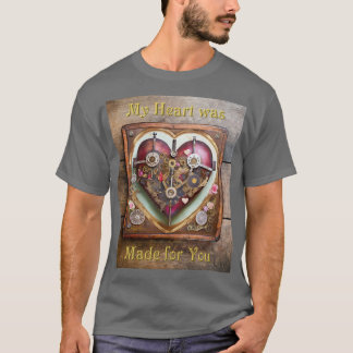 Camiseta Serie Steampunk Corazón Rojo Buff