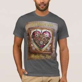 Camiseta Serie Steampunk Corazón Rojo Buff