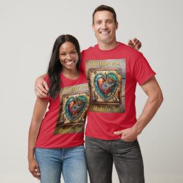 Camiseta Serie Steampunk de Glass Staint Sunflower Heart