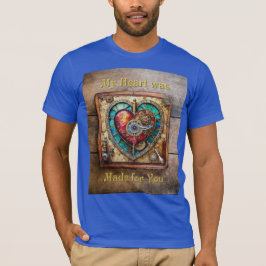 Camiseta Serie Steampunk de Glass Staint Sunflower Heart