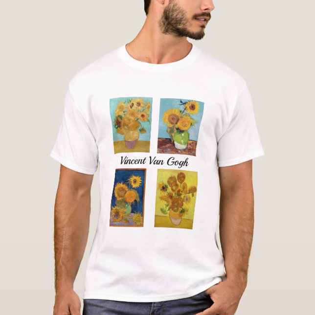 Camiseta Serie Vincent Van Gogh Sunflowers (Anverso)
