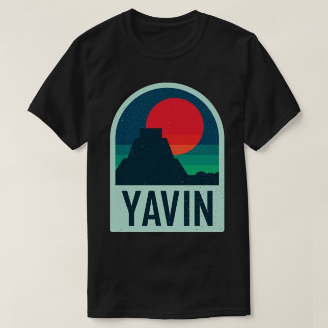 Camiseta Serie Yavin Geométrica y minimalista (Diseño del anverso)