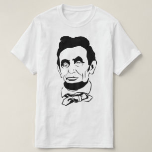 Camiseta Serigrafía del vector de Abraham Lincoln