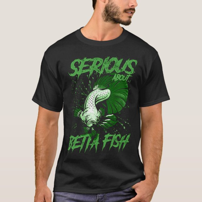 Camiseta Serio Sobre El Dueño De Peces Tropicales Betta (Anverso)
