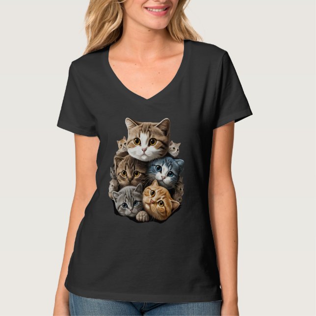 Camiseta Seriously Cute Pile Of Cats And Kittens (Anverso)