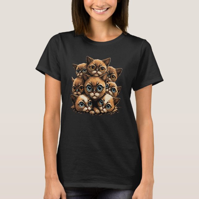 Camiseta Seriously Cute Pile Of Cats And Kittens  1 (Anverso)