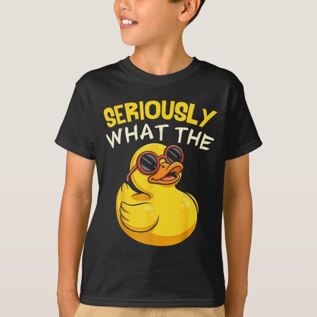 Camiseta Seriously What The Funny Duck For Men Women Cool A (Anverso)
