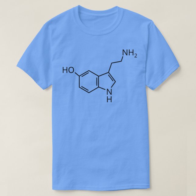 Camiseta Serotonin Neurotransmitter Mental Health Psycholog (Diseño del anverso)
