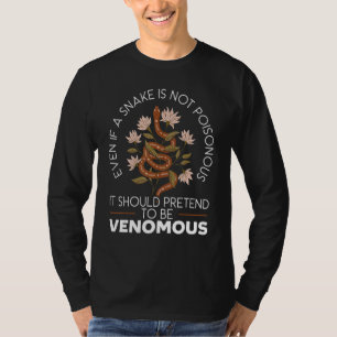Camiseta Serpent Animal Reptile Herpetology Snob