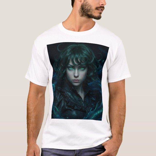 Camiseta Serpent Warden – Eyes of the Arcane (Anverso)