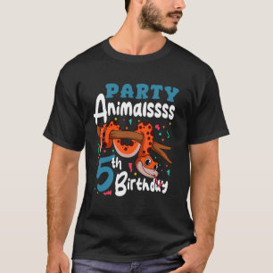 Camiseta Serpiente 5 cumpleaños animal amante de reptiles c
