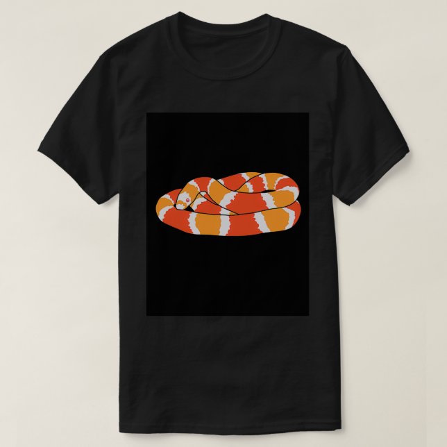 Camiseta Serpiente albino de leche (Diseño del anverso)