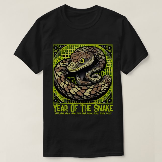 Camiseta Serpiente, año de la serpiente (Diseño del anverso)