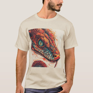 Camiseta Serpiente Ardiente con Energía Dinámica