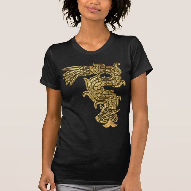 Camiseta Serpiente azteca del oro (Anverso)