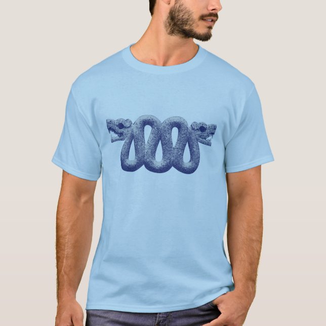 Camiseta Serpiente azteca pectoral (Anverso)