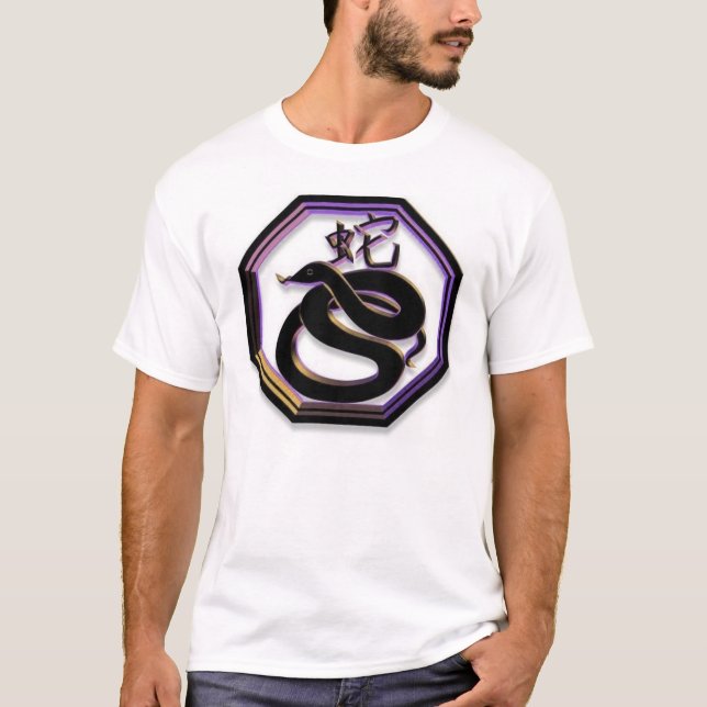 Camiseta Serpiente china del ~ del zodiaco (Anverso)