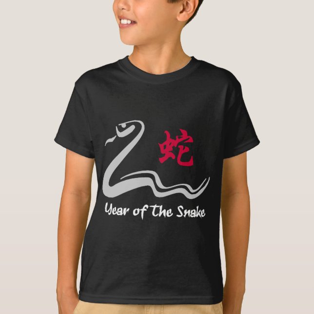 Camiseta Serpiente china del zodiaco (Anverso)