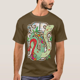 Camiseta Serpiente colorida de zodiaco chino