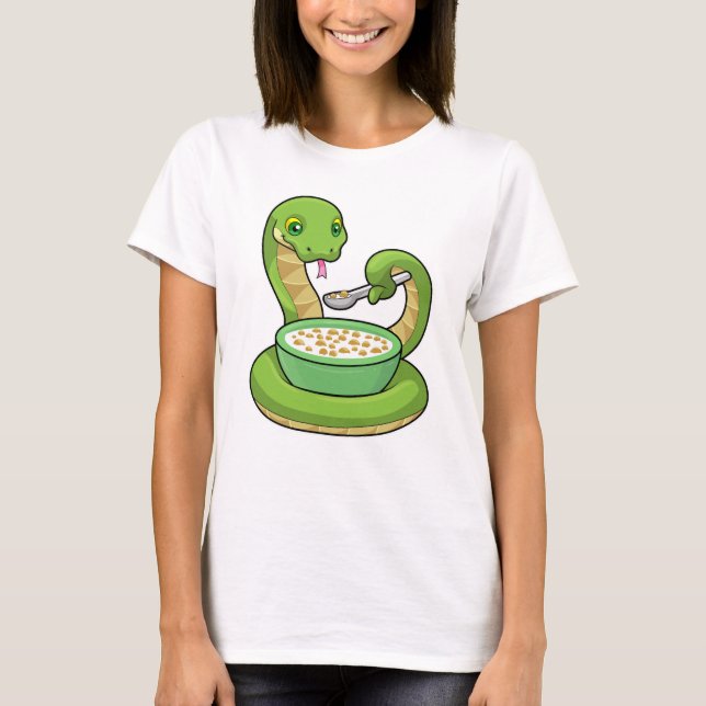 Camiseta Serpiente comiendo con Muesli (Anverso)