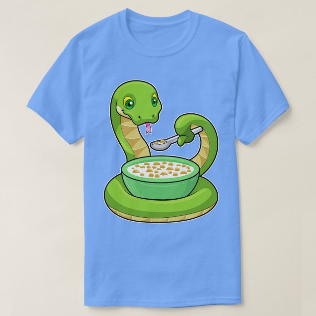 Camiseta Serpiente comiendo con Muesli (Diseño del anverso)