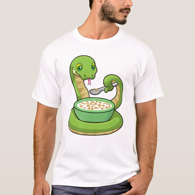 Camiseta Serpiente comiendo con Muesli (Anverso)
