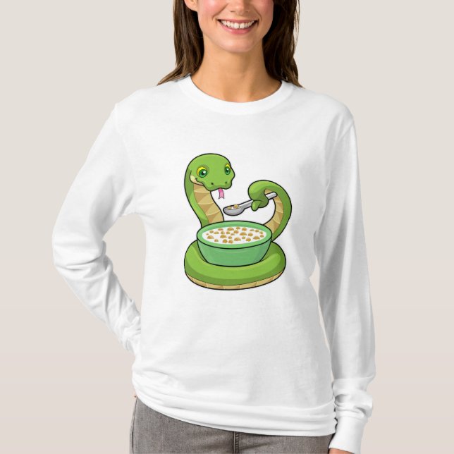 Camiseta Serpiente comiendo con Muesli (Anverso)
